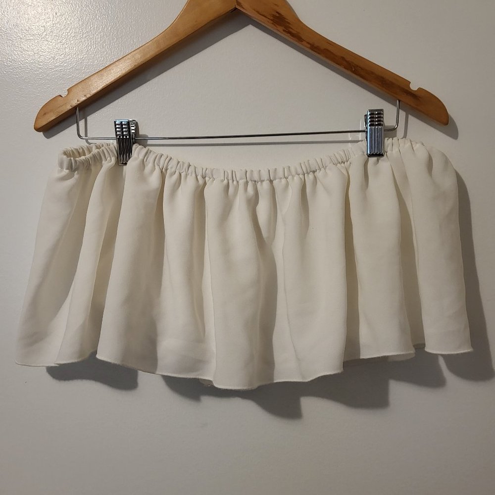 aritzia off the shoulder crop top